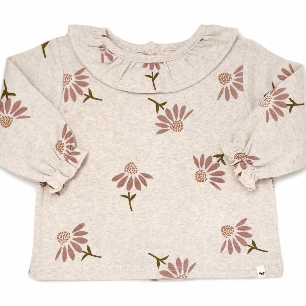 Charming Floral Long Sleeve Kids Tee